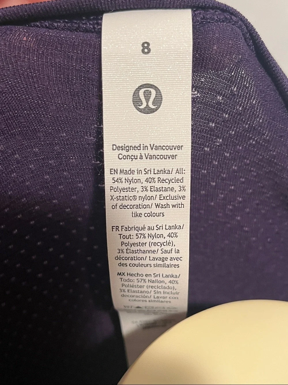 lululemon athletica Long Sleeve Crew Top - Deep Purple Swiftly 8